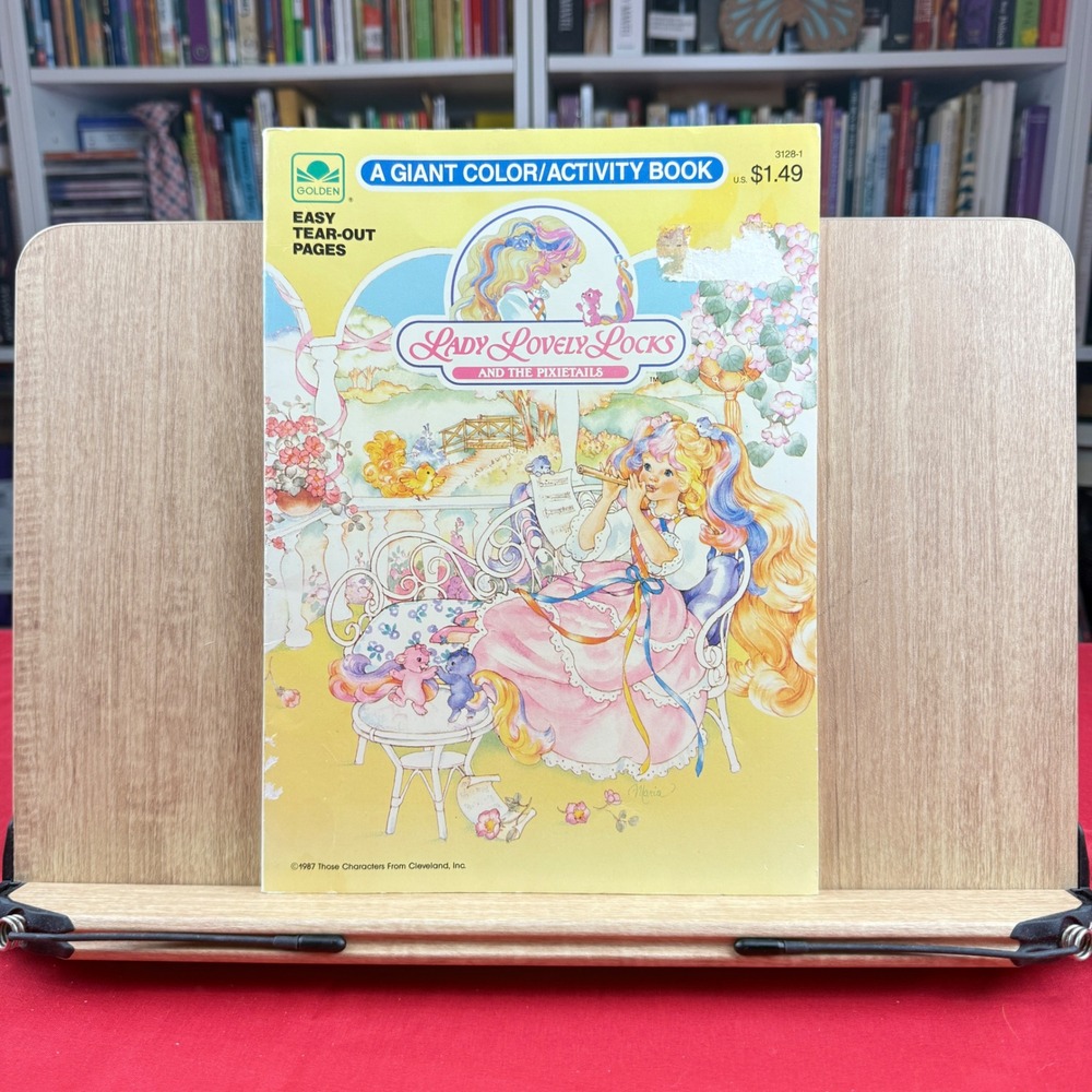 Vintage 1987 Lady Lovely Locks and the Pixietails Golden Giant Coloring Book